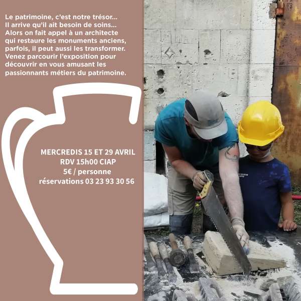 Visite atelier des métiers du patrimoine à l’abbaye Saint-Jean-des-Vignes de Soissons