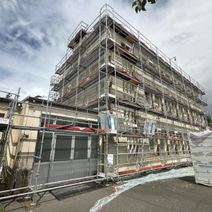 Travaux extérieurs d'une école de Soissons.