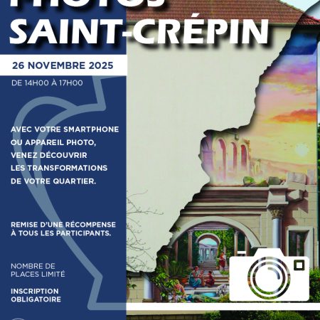 Rallye photos à Saint-Crépin : redécouvrez votre quartier le 26 novembre !