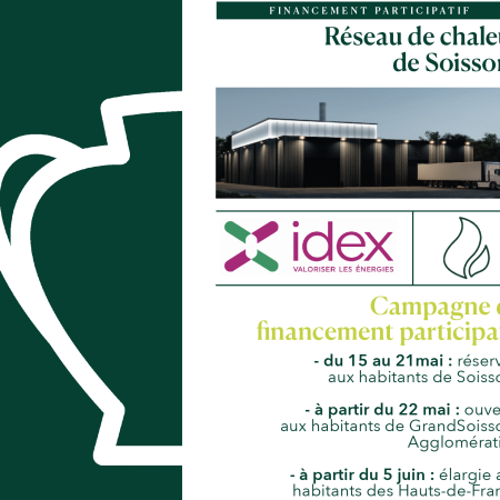 Financement participatif dédié à l’extension du réseau de chaleur de Soissons